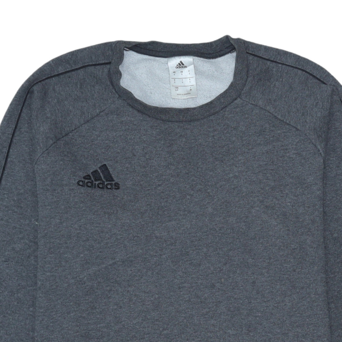 Additional view of Adidas Men's Grey Crew Neck Pullover Sweatshirt, size S