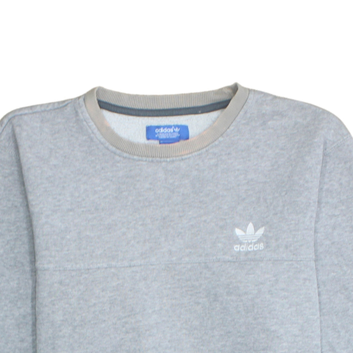 Additional view of Adidas men’s grey crew neck sweatshirt s regular fit pullover