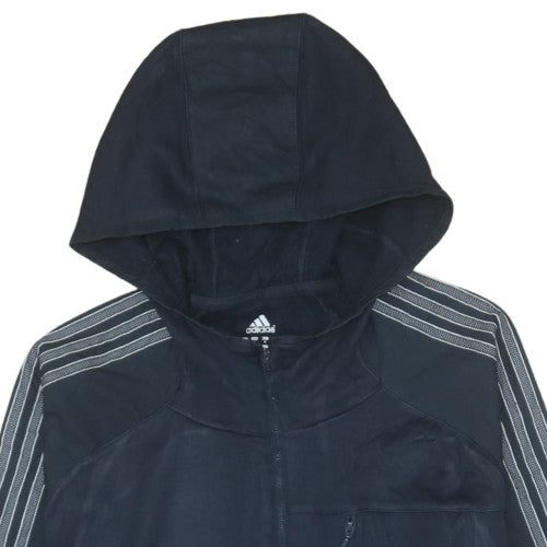 Additional view of Adidas boys’ black full zip hoodie m medium fleece activewear jacket