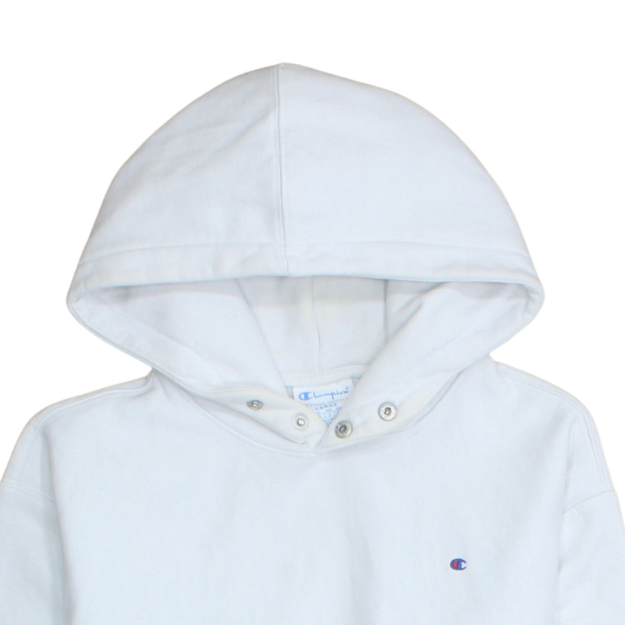 Champion Womens White Large Pullover Hoodie Sweatshirt