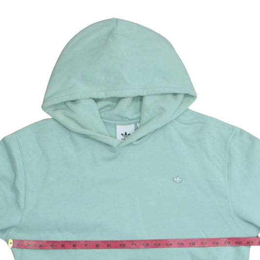 Adidas Women’s Mint Green Pullover Hoodie Size S Cotton Blend