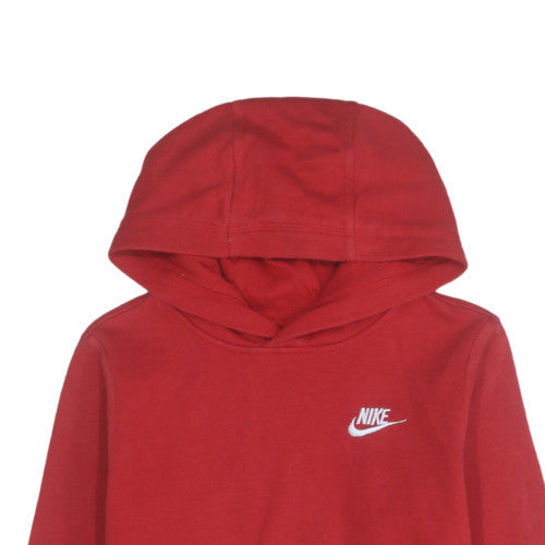 Additional view of Nike boys’ red pullover hoodie l 147-158cm cotton blend fleece sweatshirt