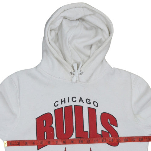 NBA Chicago Bulls White Hoodie XS Women Lavine 8 Pullover Cotton Blend