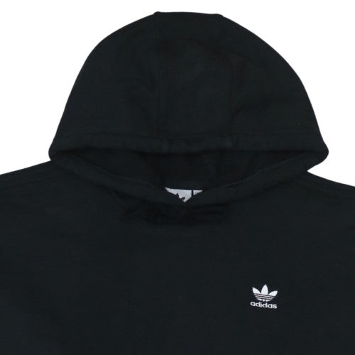 Additional view of Adidas Women Black, size 10, Pullover Hoodie with Logo and Stripes