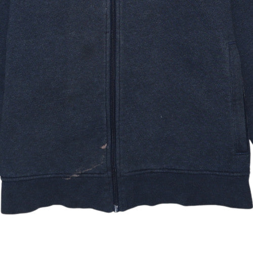 Lacoste Men's Blue Full Zip Hoodie Size L Fleece Cotton Blend