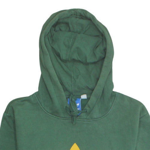 Additional view of Adidas Men's Green Pullover Hoodie, size S, Graphic Sportswear