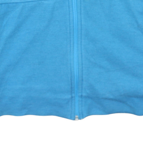 Additional view of Adidas Men's Blue Full Zip Hooded Jumper, size M, Regular Fit