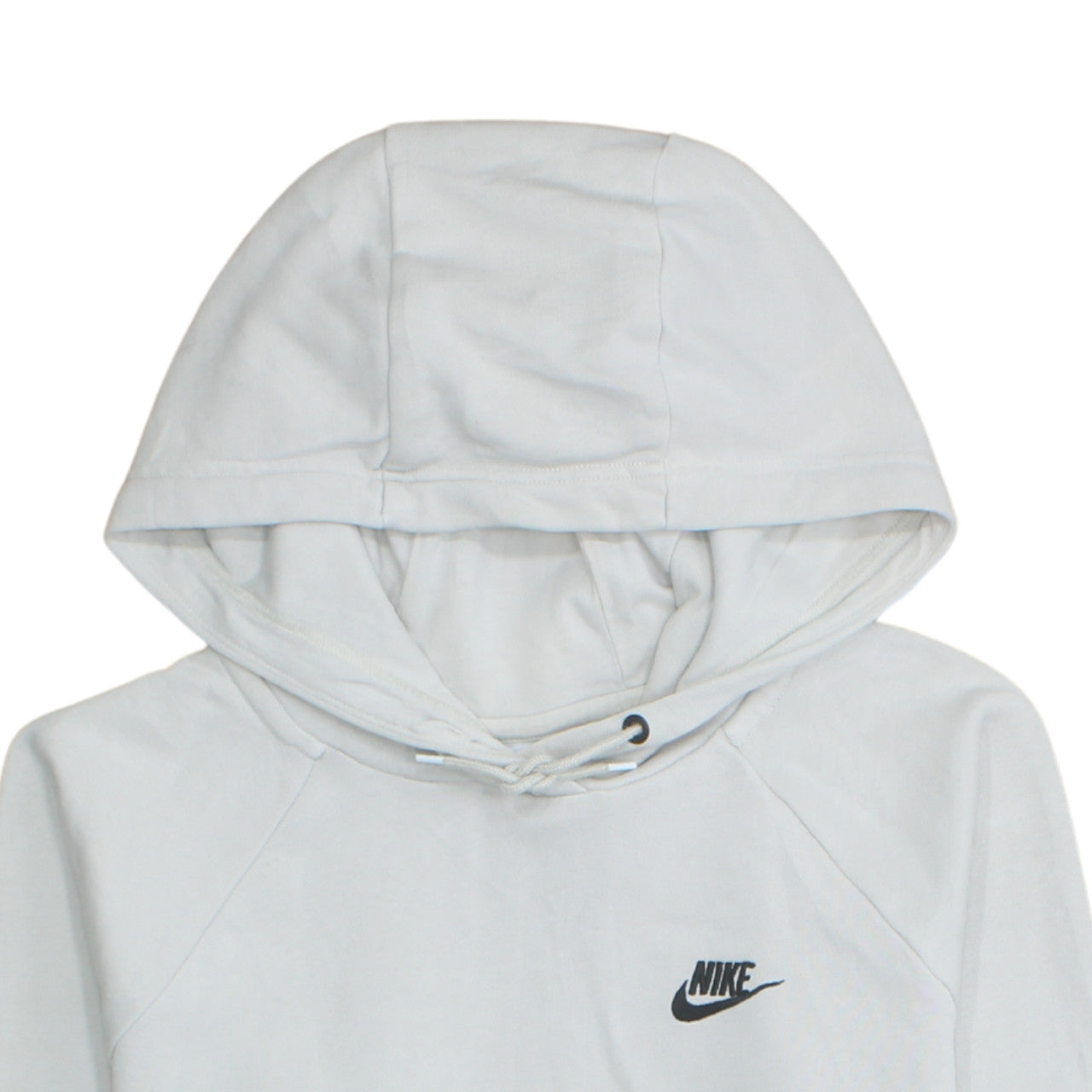 Nike Men's White Pullover Hoodie M Sports Logo Fleece Regular Fit
