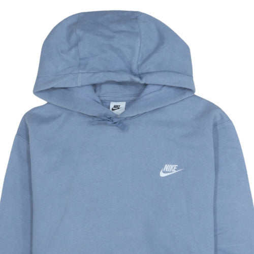 Nike Men's Blue Pullover Hoodie M Regular Fit Fleece Sweatshirt
