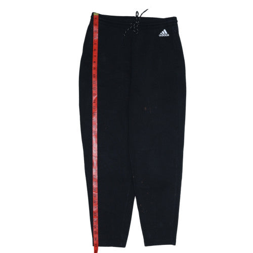 Adidas Womens Black Jogger Sweatpants Size 8-10 Fleece Activewear