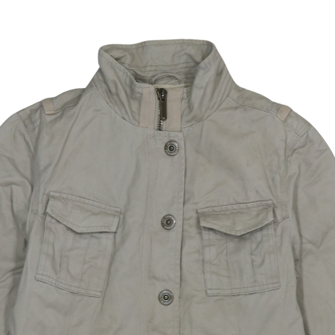 Lee Cooper Womens Beige Cotton Military Jacket Size L