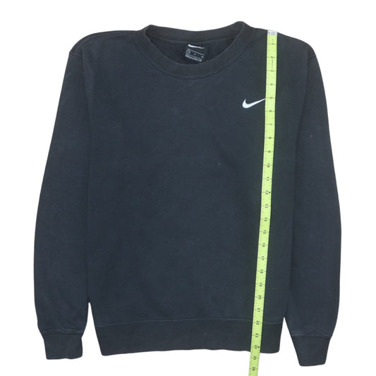Nike Men's Black Small Crew Neck Pullover Fleece Sweatshirt