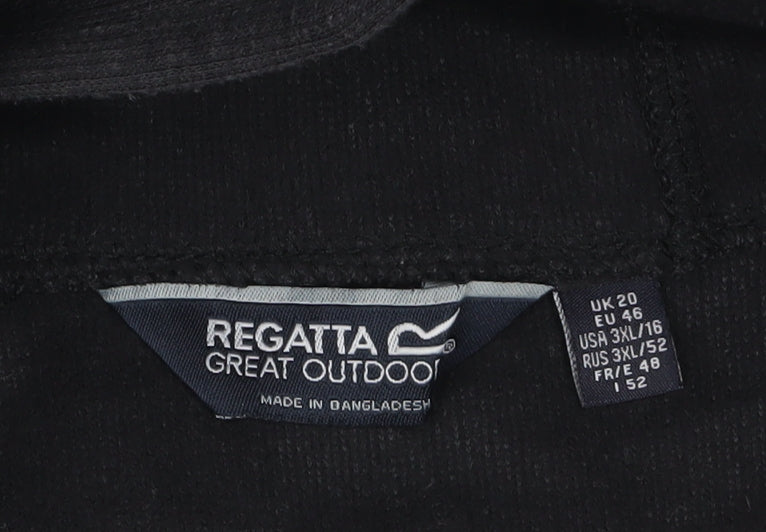 Regatta Women Black UK 20 Pullover Hoodie Outdoor Cotton Blend