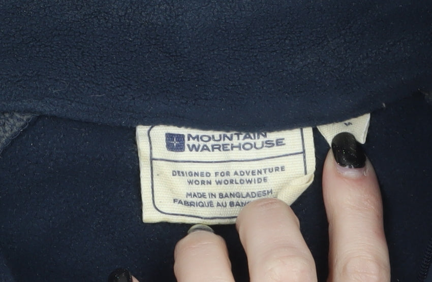 Mountain Warehouse Men's Blue 1/2 Zip Fleece Sweatshirt Size M