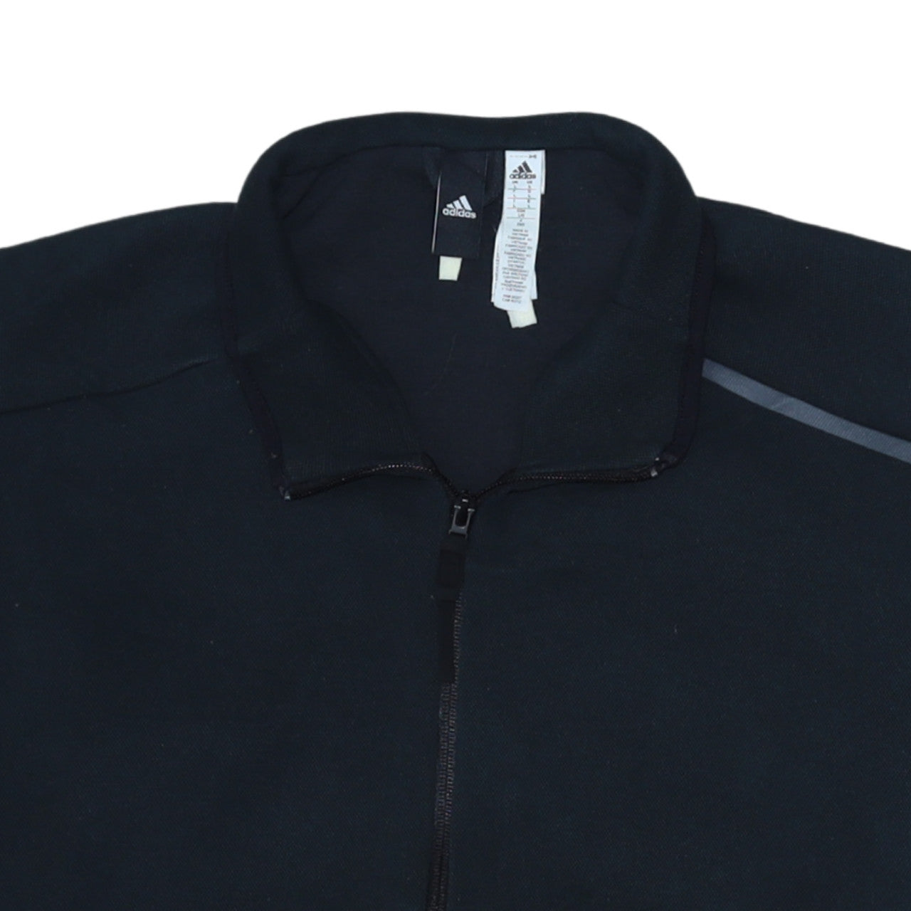 Additional view of Adidas Men's Black Full Zip Fleece Sweatshirt, size L