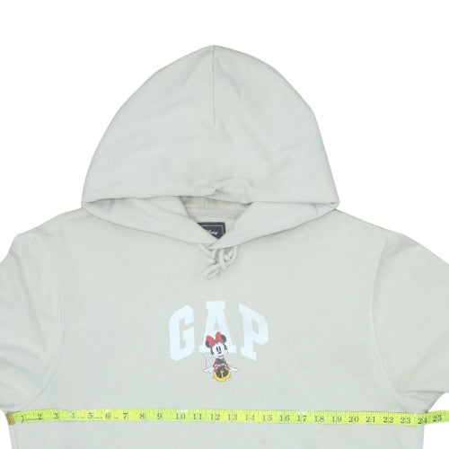 GAP x Disney Women Beige Hoodie L Pullover Hooded Sweatshirt Minnie Mouse