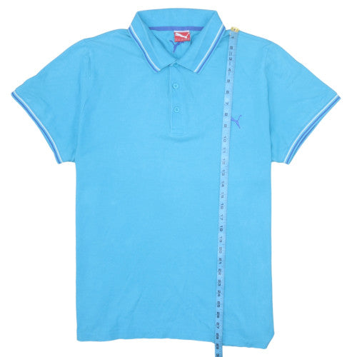 Puma Men's Blue Short Sleeve Polo Shirt Size 3XL Classic Fit
