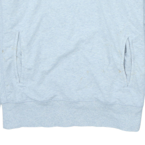 Additional view of Adidas Women’s Light Blue Pullover Hoodie, size S, Climalite