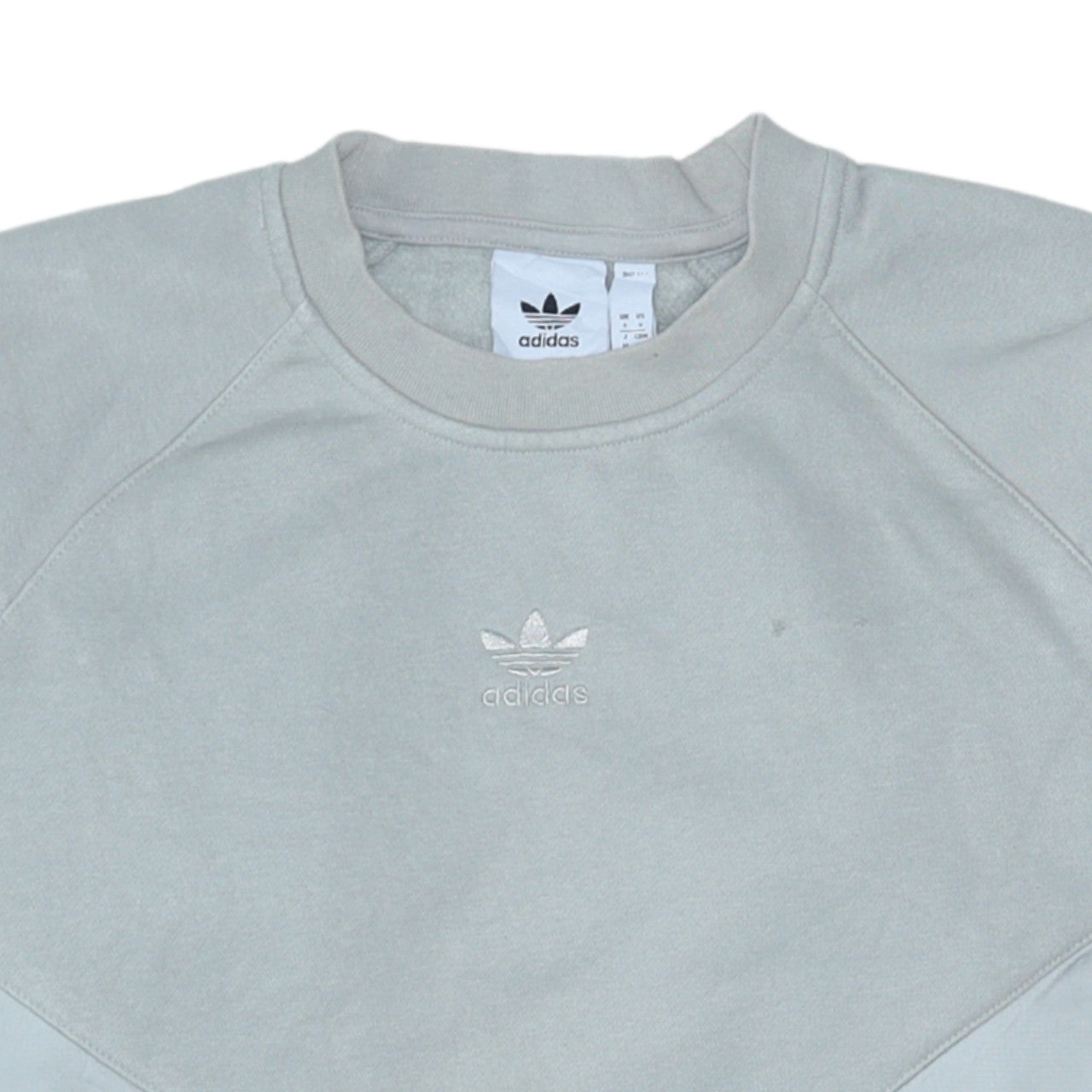 Additional view of adidas Men Grey Crew Neck Pullover Sweatshirt Small