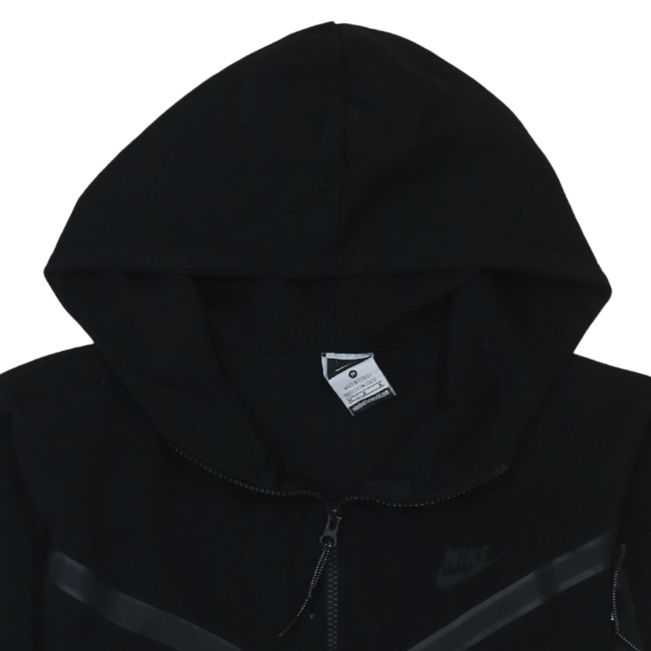 Nike Men's Black Full Zip Hoodie M Sports Fleece Sweatshirt