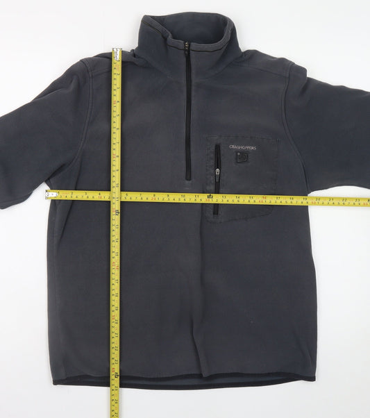 Craghoppers Men's Grey Fleece Pullover Sweatshirt S Outdoor Hiking