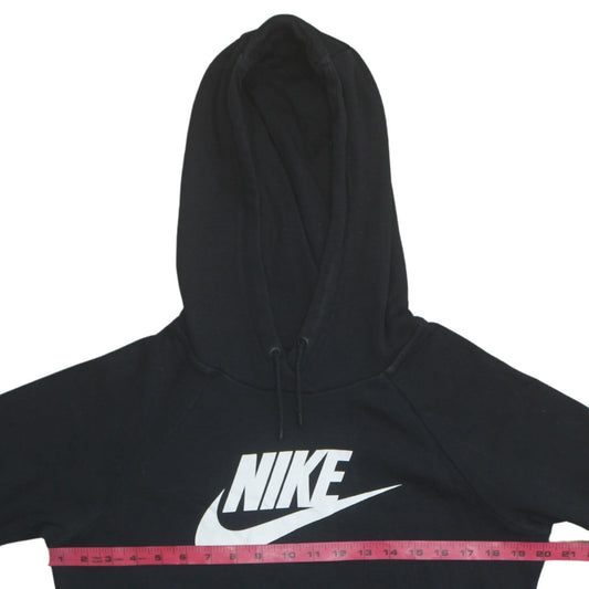 Nike Women's Black Pullover Hoodie Small Fleece Sweatshirt