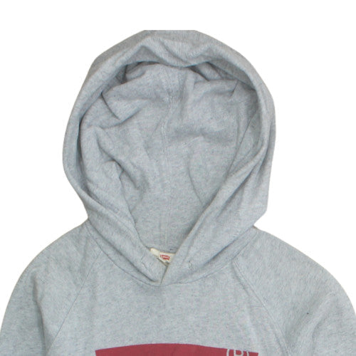 Levi's Men's Grey Pullover Hoodie S Classic Logo Fleece Sweatshirt