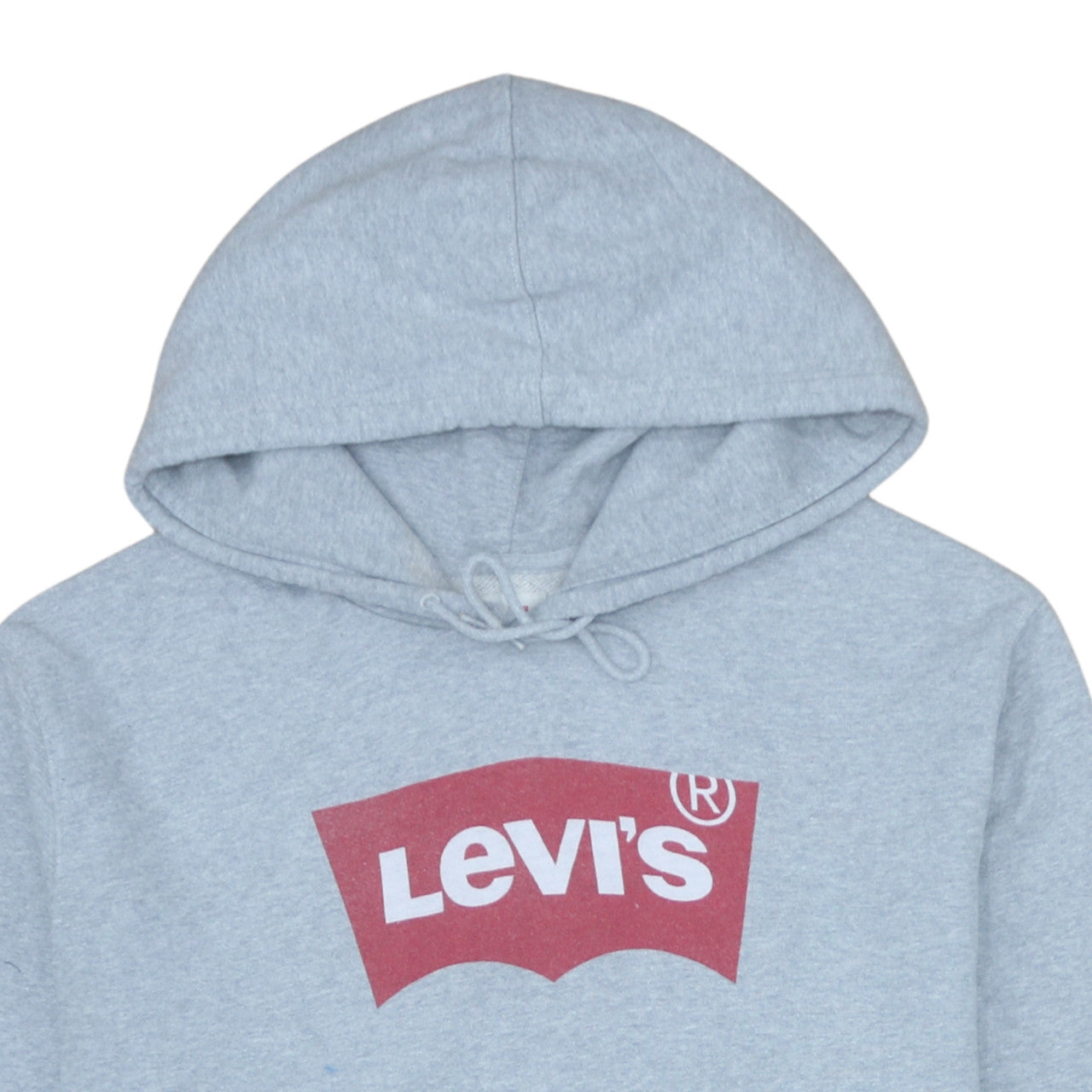 Levi's Men's Grey XL Pullover Hoodie with Logo Print