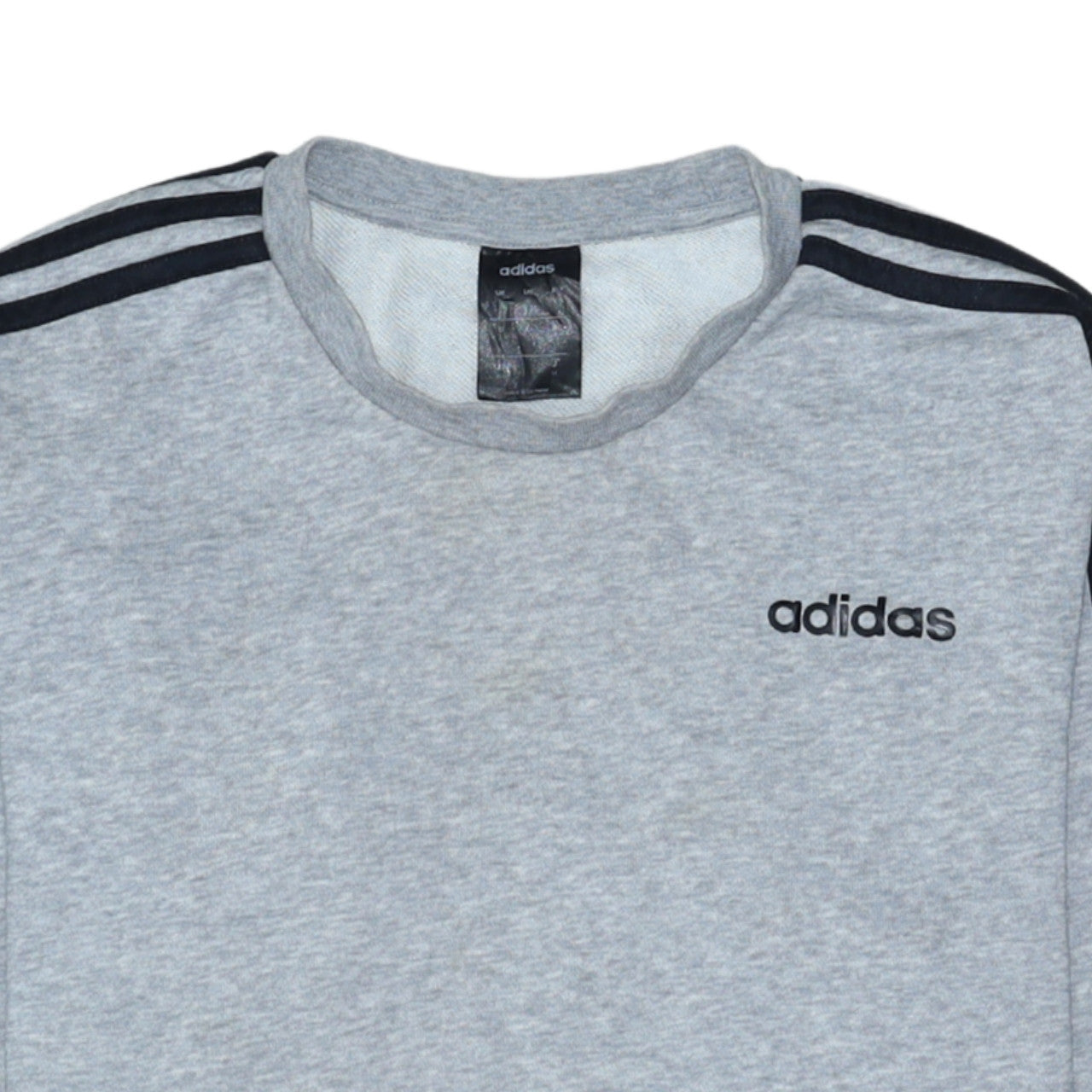 Adidas Men’s Grey Crew Neck Pullover Sweatshirt Size S