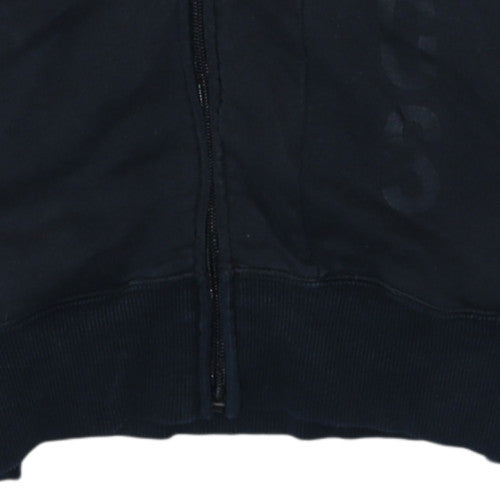 Umbro Men’s Black Full Zip Hoodie Size M Sports Logo Fleece
