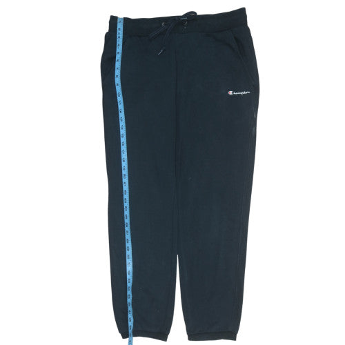 Champion Men's Black L Fleece Sweatpants with Logo