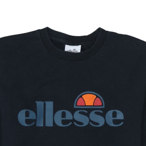 Additional view of Ellesse women’s black uk 10 pullover sweatshirt cotton blend logo