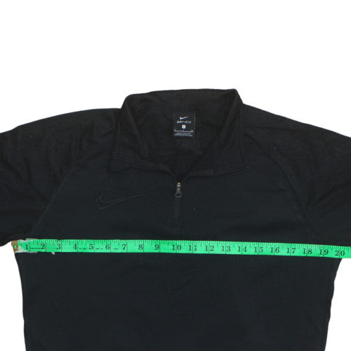 Nike Dri-FIT Men's Black S 1/4 Zip Athletic Sweatshirt