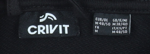 Additional view of Crivit Men's Black M Full Zip Hooded Jacket with Pockets