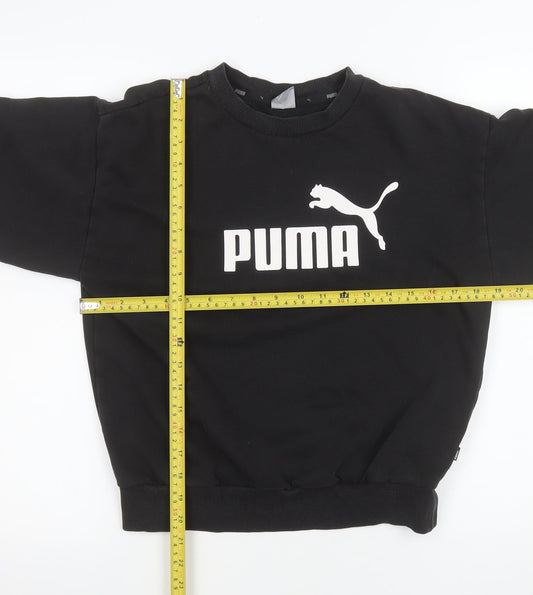 Puma Women's Black XS Crew Neck Pullover Sweatshirt