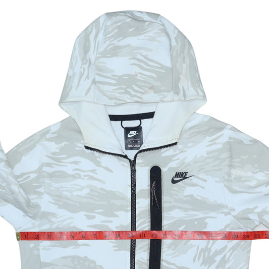 Nike Men’s Grey Camo Full Zip Hoodie Size S Sportswear