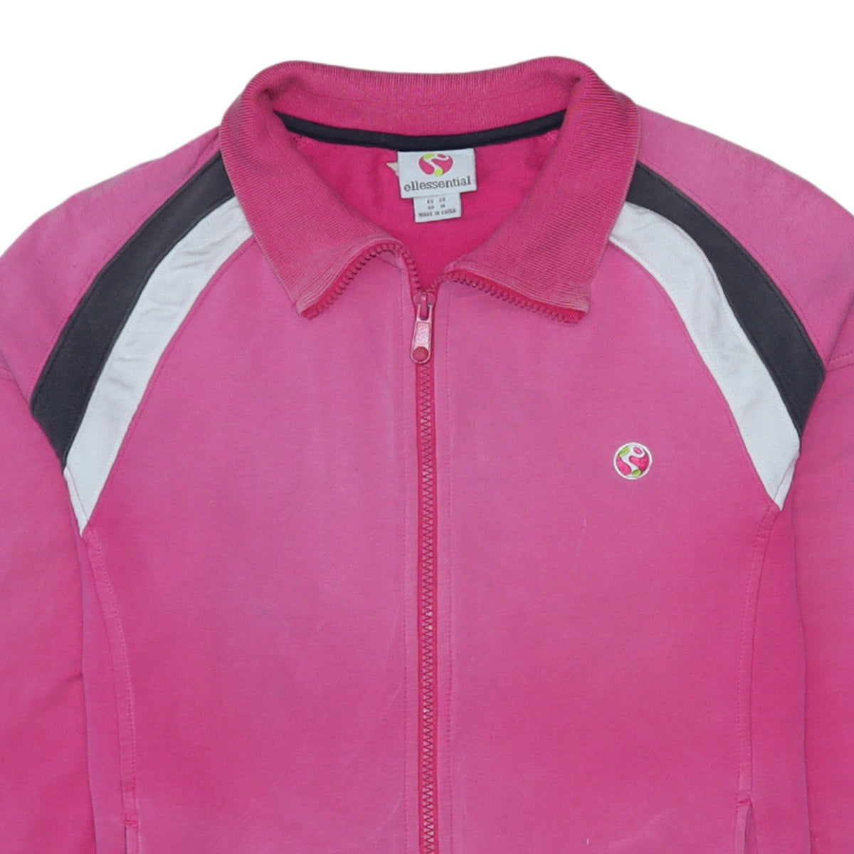 Additional view of Ellessential Women's Pink Track Jacket, size 14, Full Zip Activewear