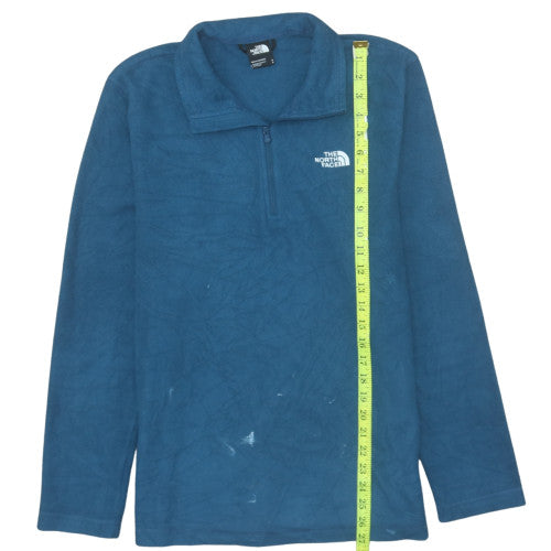 The North Face Men's Blue Fleece 1/4 Zip Pullover Sweatshirt M