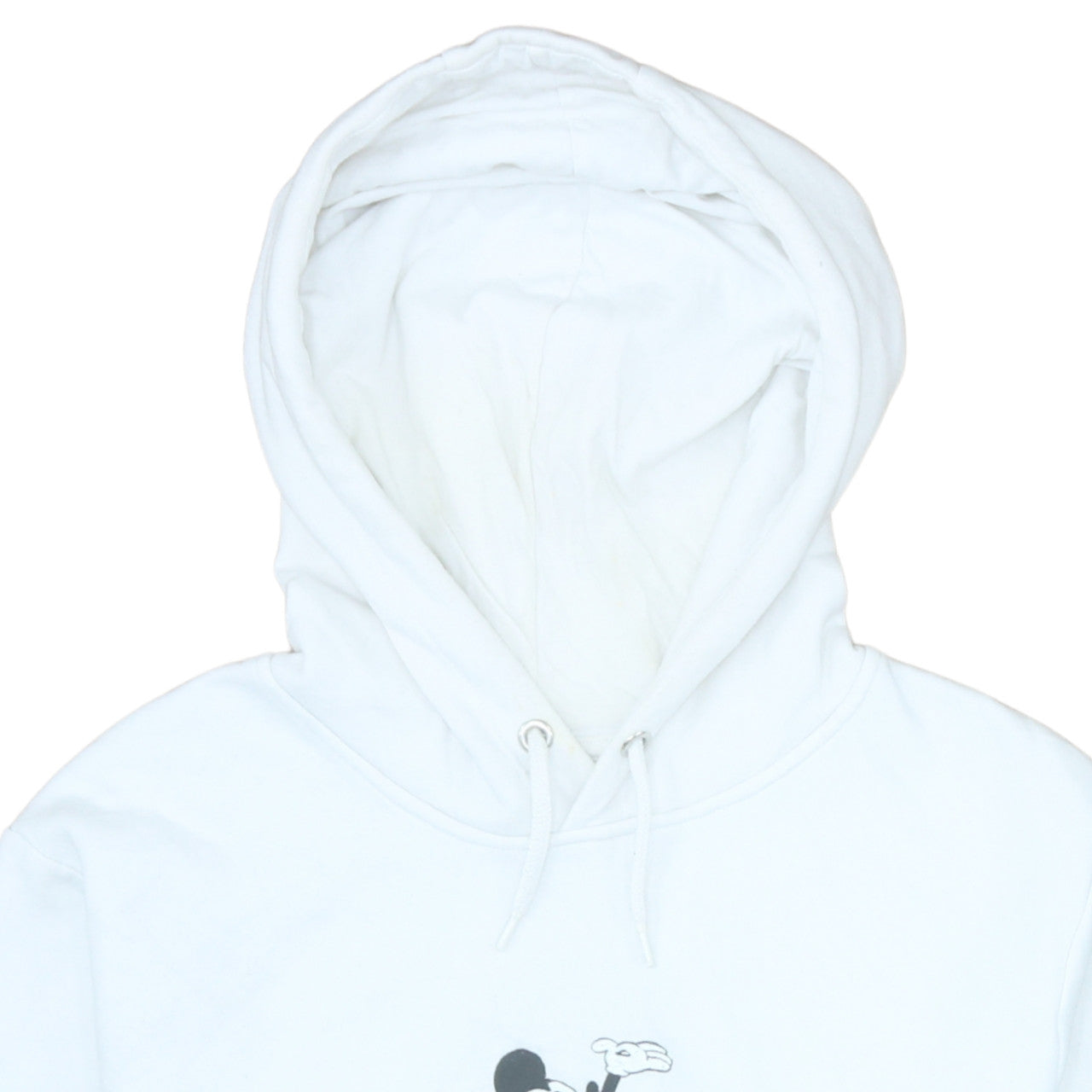 Primark Men White Mickey Mouse Pullover Hoodie XL Graphic Fleece