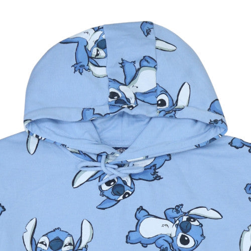 Disney Stitch Blue Pullover Hoodie L Women's Primark