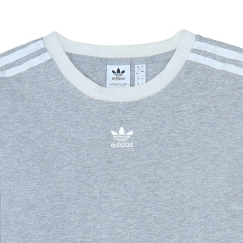 Additional view of Adidas Women Grey Long Sleeve Sweatshirt UK 12 Crew Neck Pullover