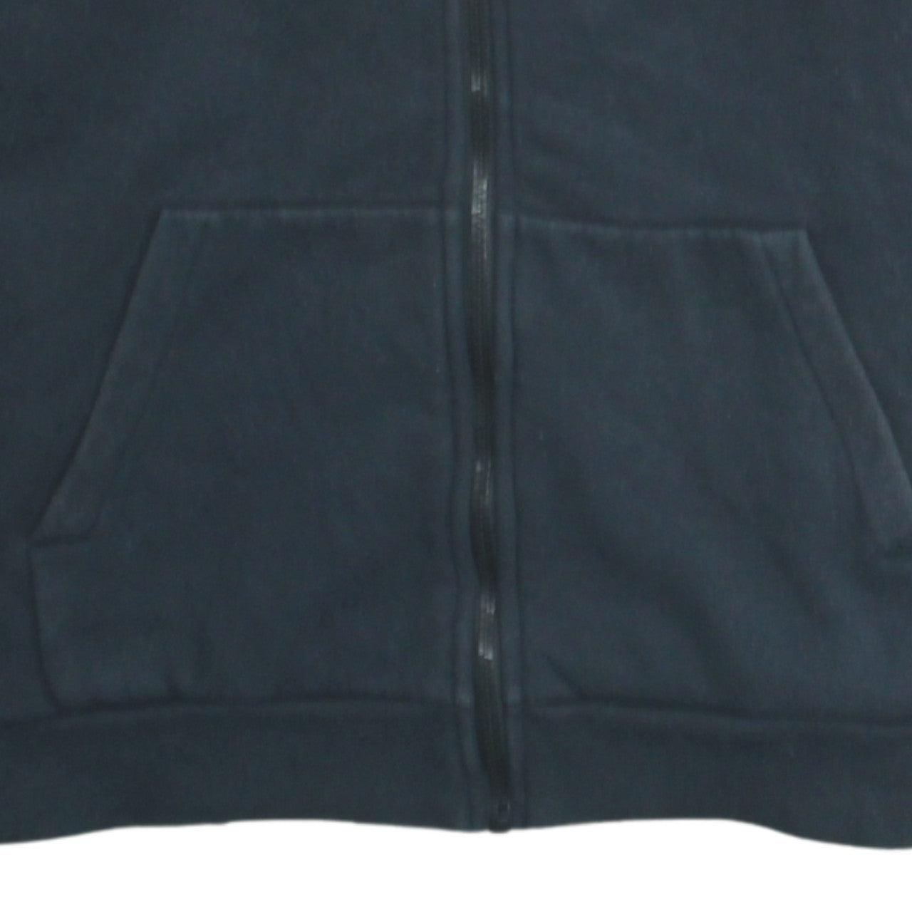 Nike Boys Black Grey Full Zip Hoodie Air Logo 12-13 Years Cotton Blend