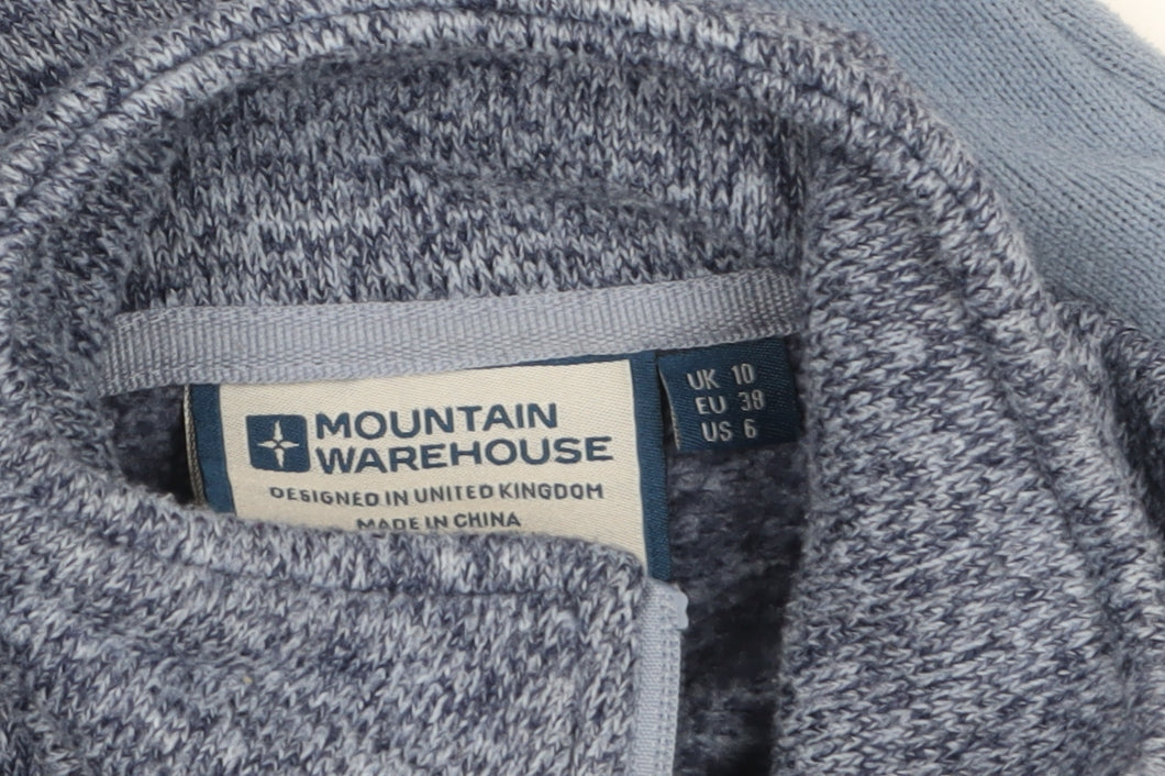 Mountain Warehouse Women Blue Fleece Full Zip Jacket UK 10