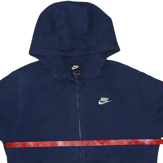 Nike Men's Blue Full Zip Hoodie Small Fleece Sportswear