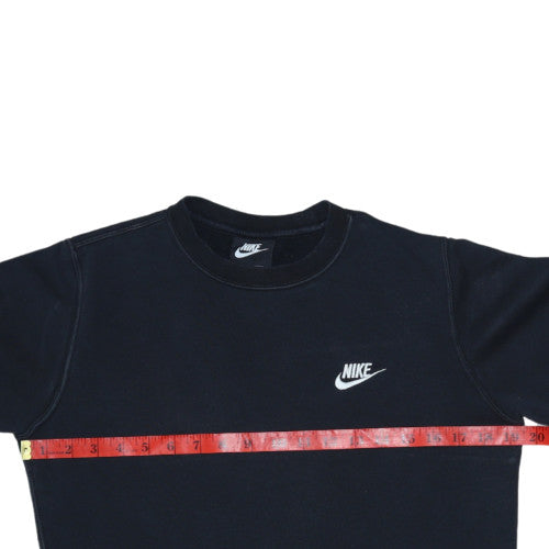 Nike Womens Black XS Pullover Sweatshirt Crew Neck Cotton Blend