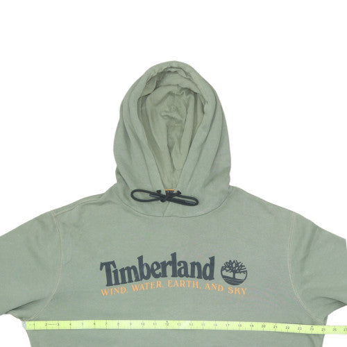 Timberland Men’s Green Pullover Hoodie L Regular Fit Outdoor Style