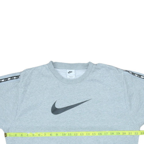 Nike Men's Grey Logo Pullover Sweatshirt Size S Regular Fit