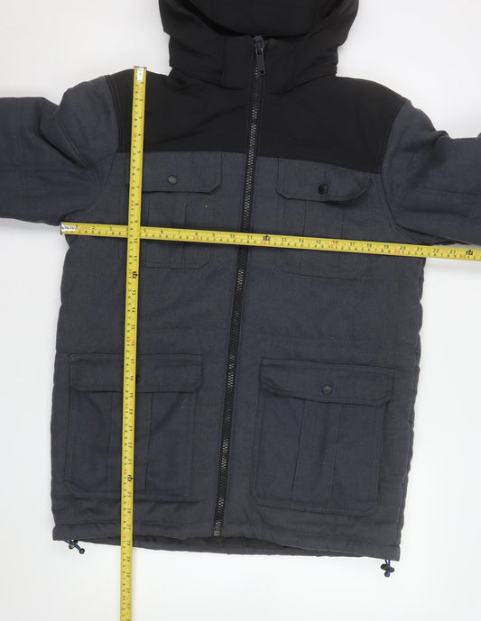 Regatta Men’s Grey Hooded Puffer Jacket M Waterproof Winter Coat