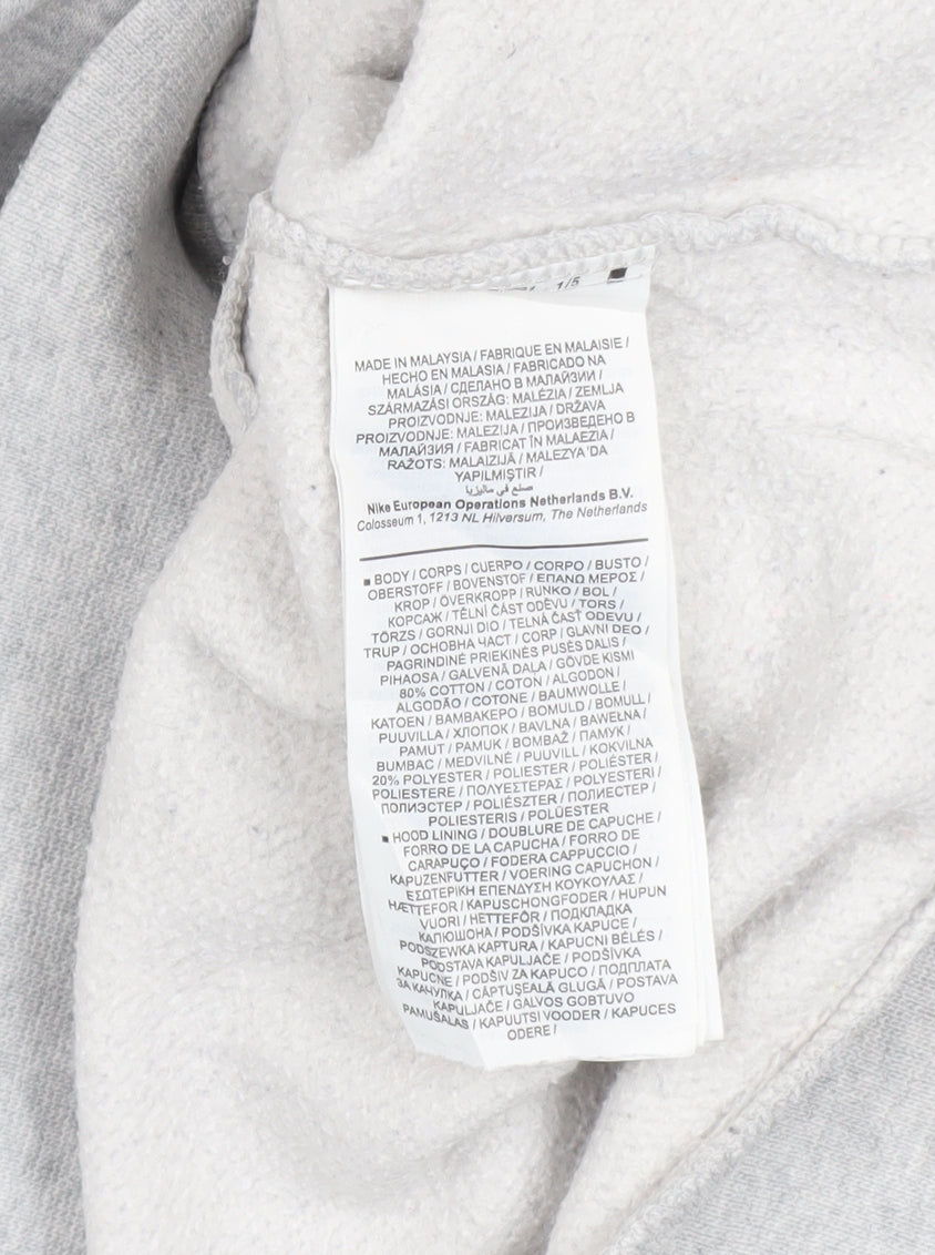 Nike Air Men’s Grey XL Pullover Hoodie with Logo Print