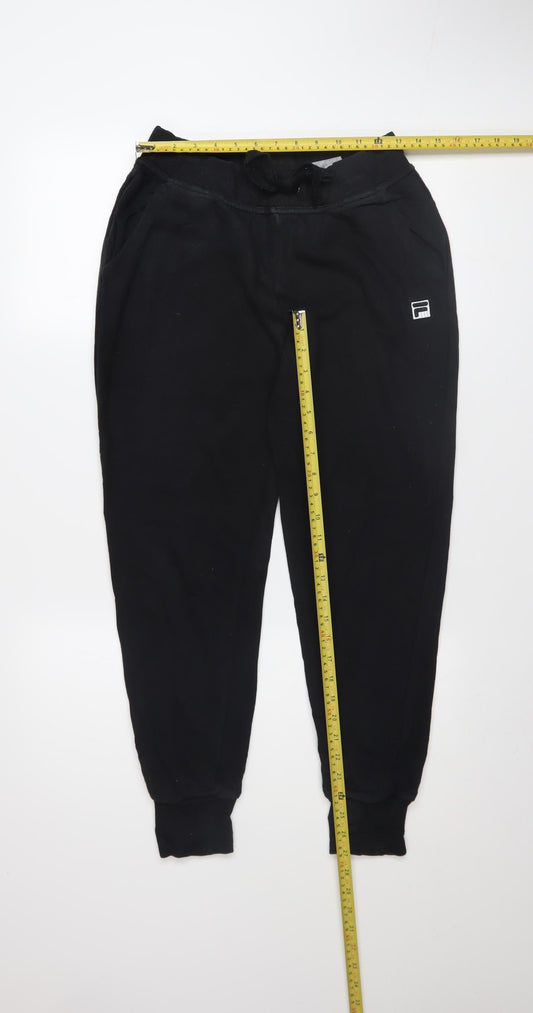 Fila Men's Black Small Jogger Sweatpants Cotton Blend